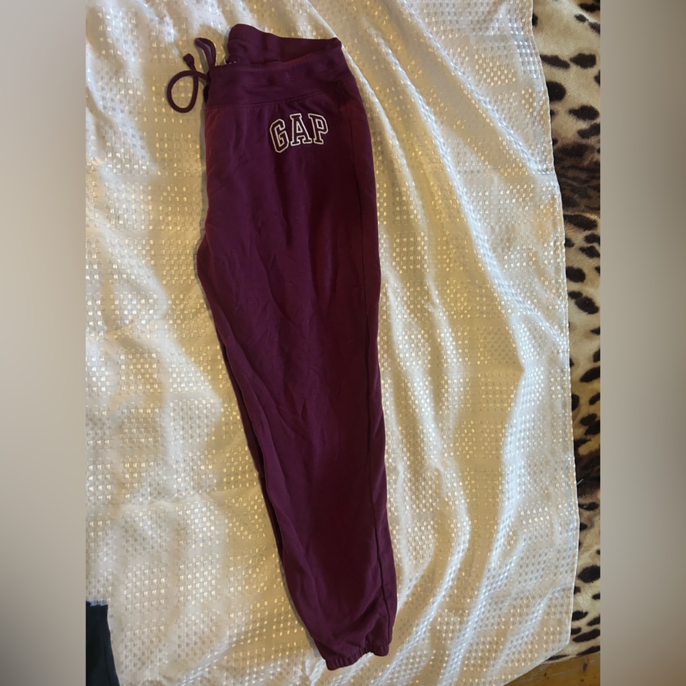 GAP Burgundy Joggers